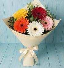 Букет цветов из:  Герберы #REPLACE_PRED# Товарковский