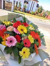 Букет цветов из:  Герберы #REPLACE_PRED# Товарковский