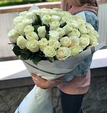 Букет 35 Белых роз #REPLACE_PRED# Товарковский