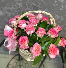 Цветочная композиция из Розы в корзине #REPLACE_PRED# Товарковский