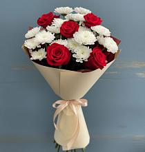 Букет цветов из:  Розы и Хризантемы в Товарковский
