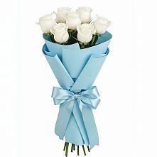 Букет 7 белых роз Проуд #REPLACE_PRED# Товарковский