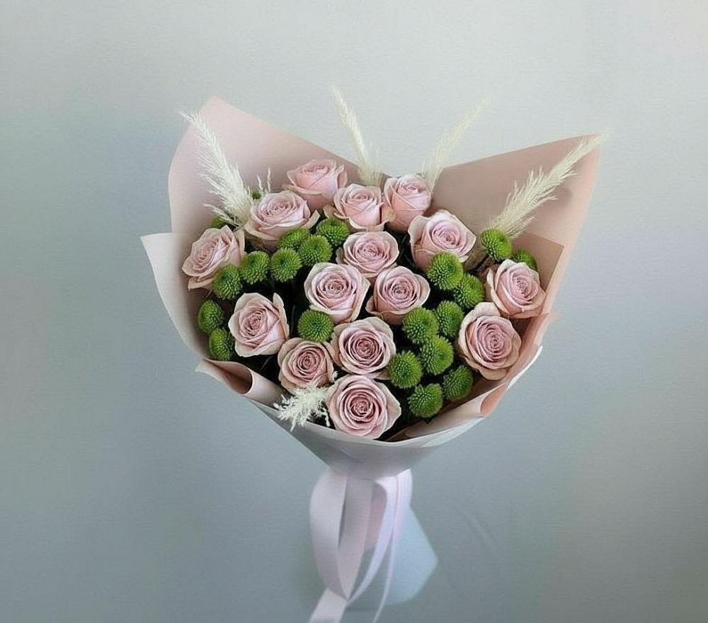 Букет цветов из: Розы и Хризантемы в Товарковский