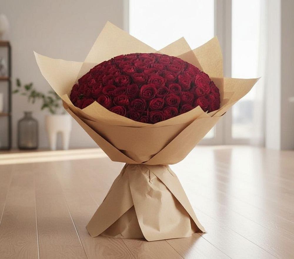 Букет 101 Красная роза в Товарковский
