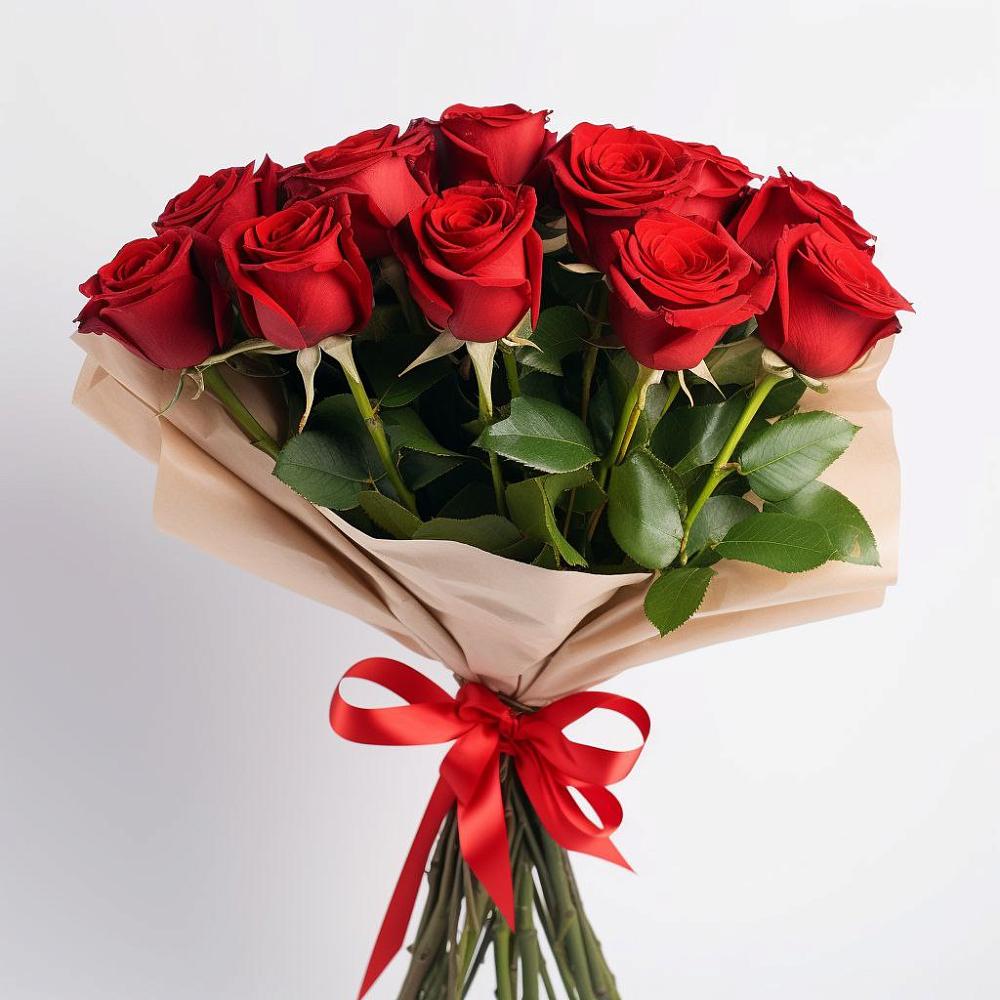Букет 11 Красных роз Эдлесс Лав в Товарковский